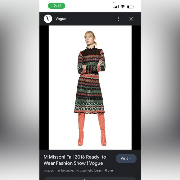 M Missoni striped knee length dress - Picture 2 of 9